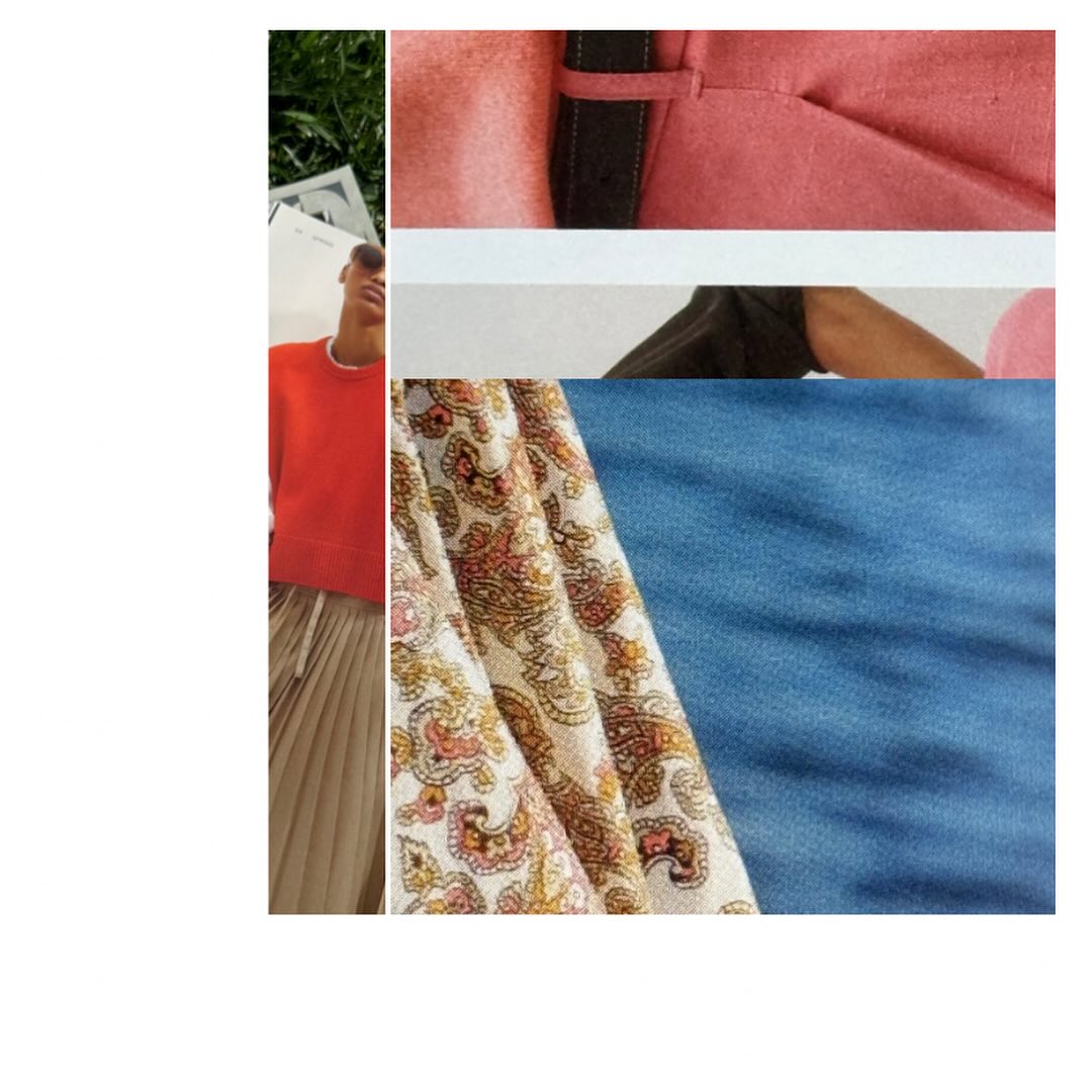 Fashion collage showing various textures and styles